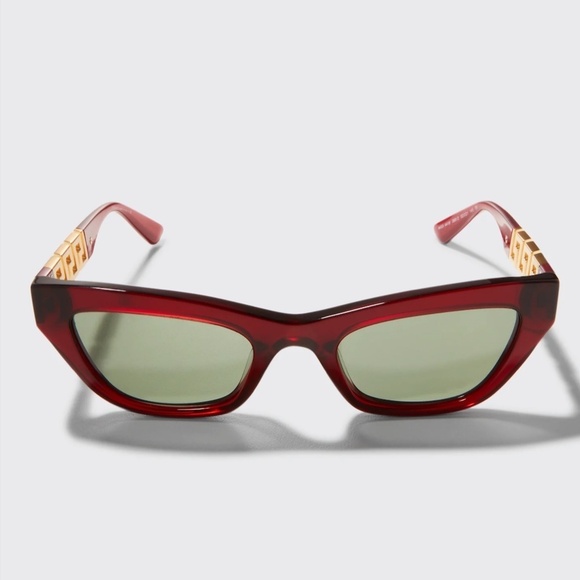 NWT Versace VE4419 Transparent Red Cat Eye 52mm Sunglasses main image 2